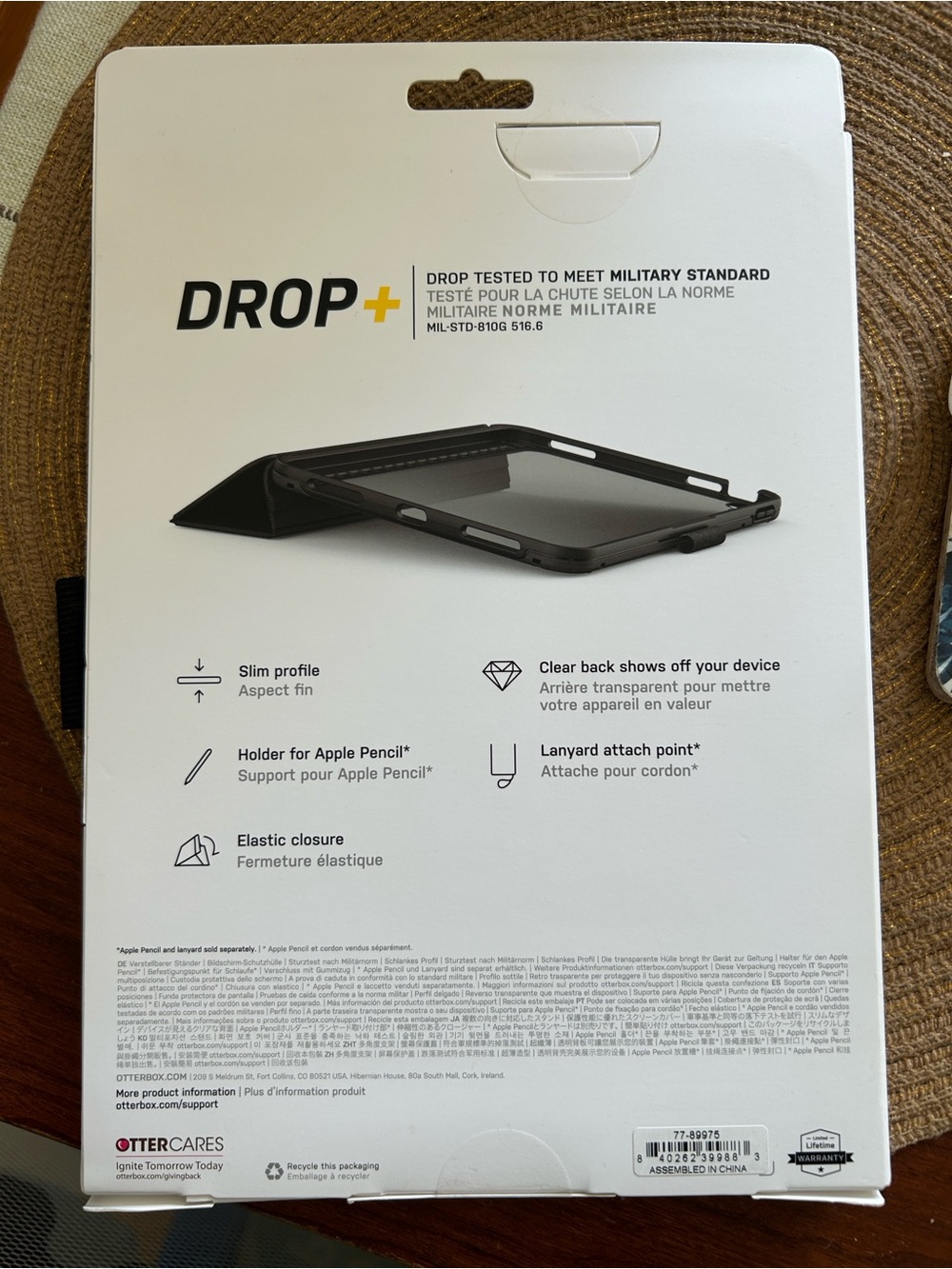 OtterBox Symmetry Folio Tablet Case - Black for iPad (A16 / 10th generation) - Picture 3 of 5